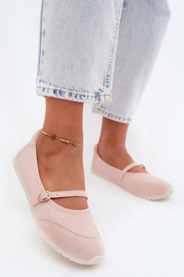 Ballerinas Sportieve stijl met riemen roze Charmy 2