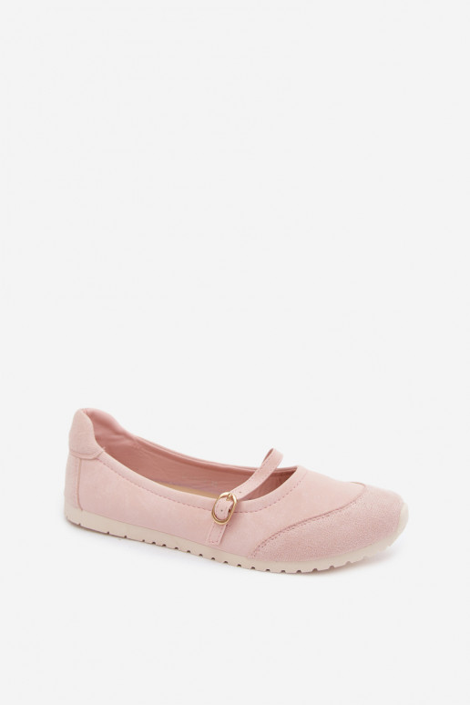 Ballerinas Sportieve stijl met riemen roze Charmy
