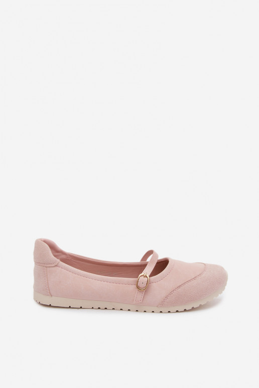 Ballerinas Sportieve stijl met riemen roze Charmy