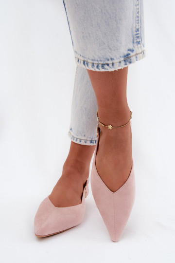 Roze ballerina's met gespen Tanelia 2