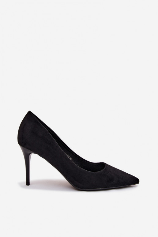 Zwarte hoge hakken van faux suede Tropessa