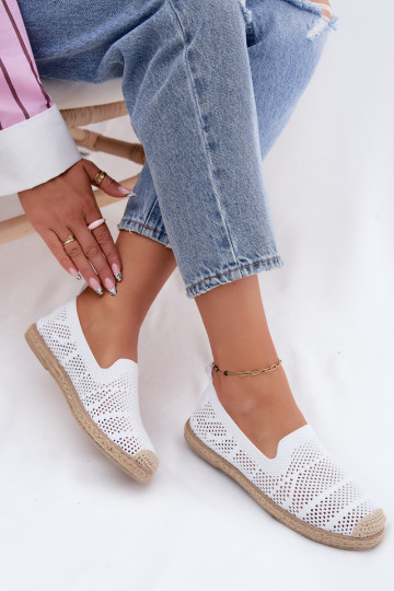 Ajuinen witte espadrilles Candessa