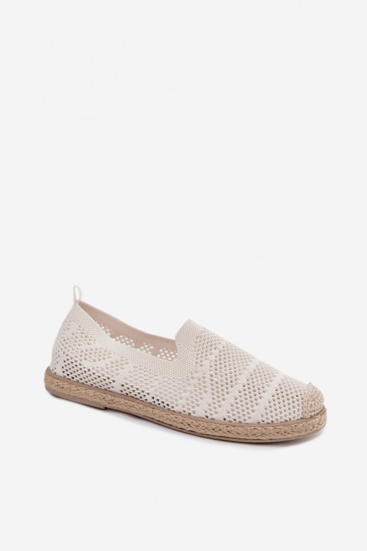Ajuinen ivoorkleurige espadrilles Candessa