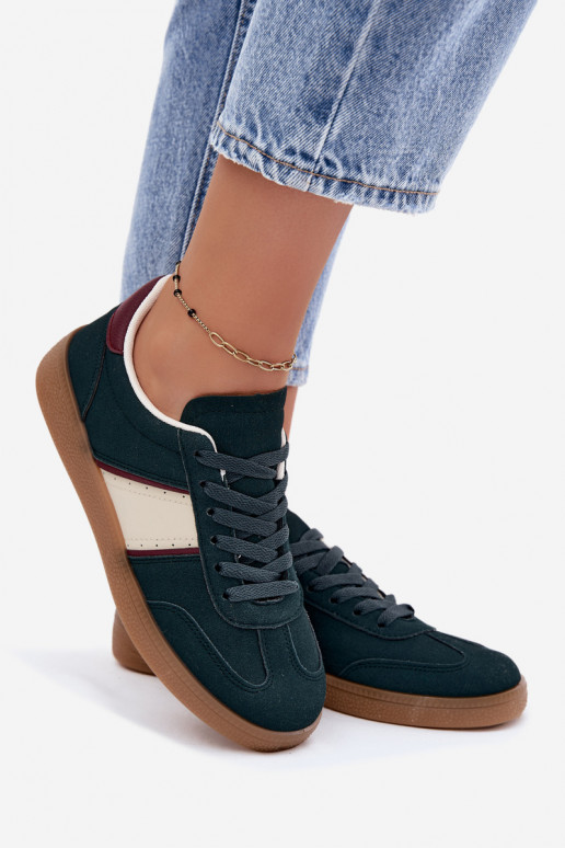Dames sneakers in flesgroen faux leather Corelle