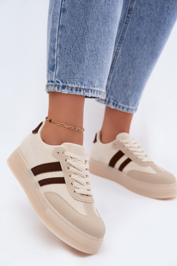 Beige platform sneakers Giselia