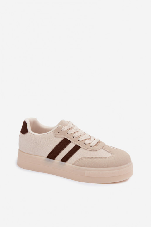 Beige platform sneakers Giselia
