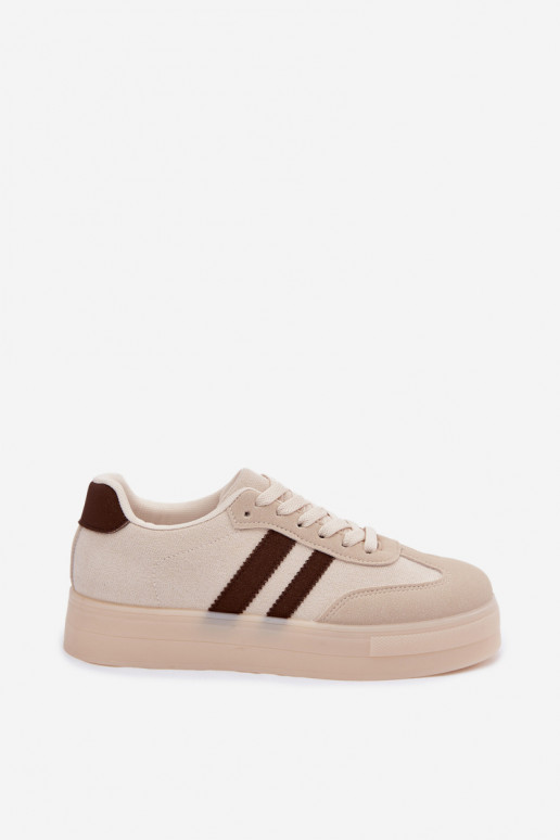 Beige platform sneakers Giselia