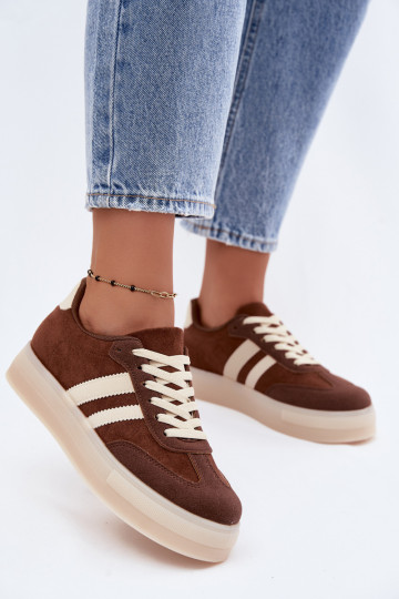 Bruine platform sneakers Giselia 2