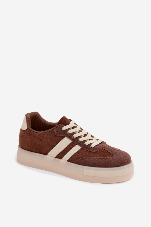 Bruine platform sneakers Giselia