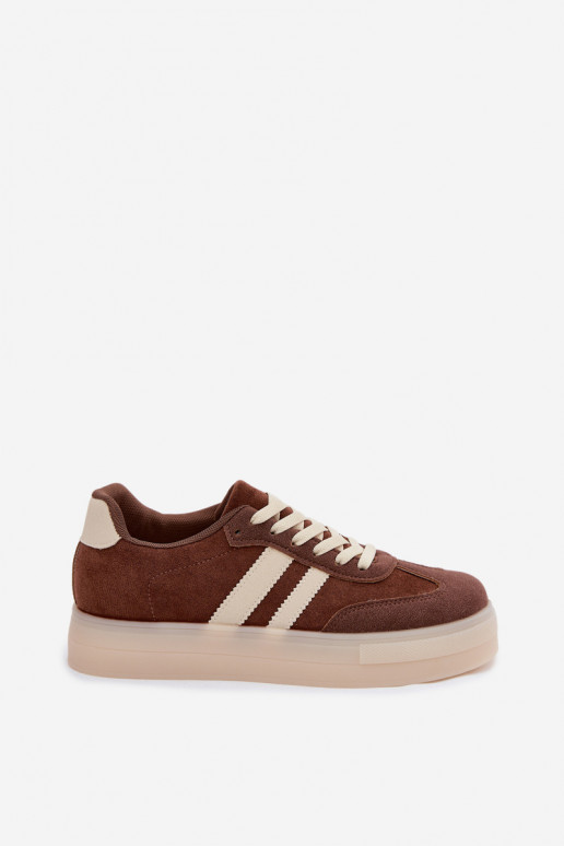 Bruine platform sneakers Giselia