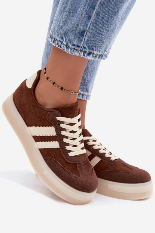 Bruine platform sneakers Giselia