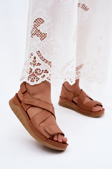 Bruine platform sandalen Tai turiciejka L4496-29 2