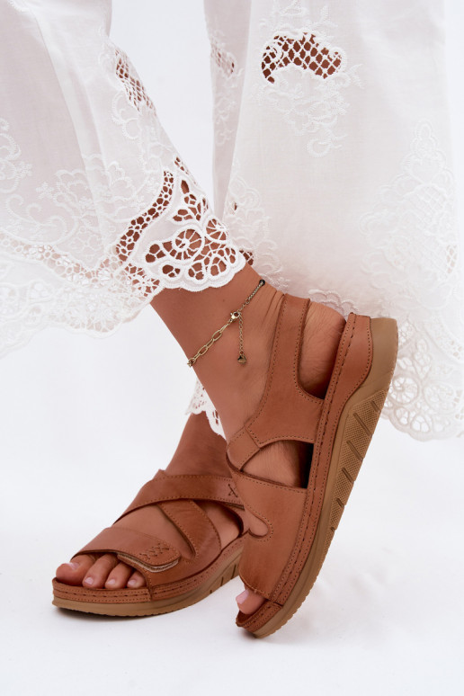 Bruine platform sandalen Tai turiciejka L4496-29