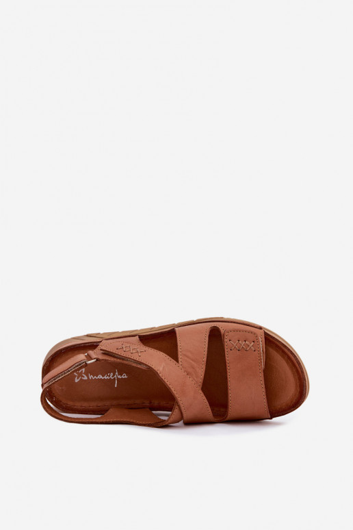 Bruine platform sandalen Tai turiciejka L4496-29