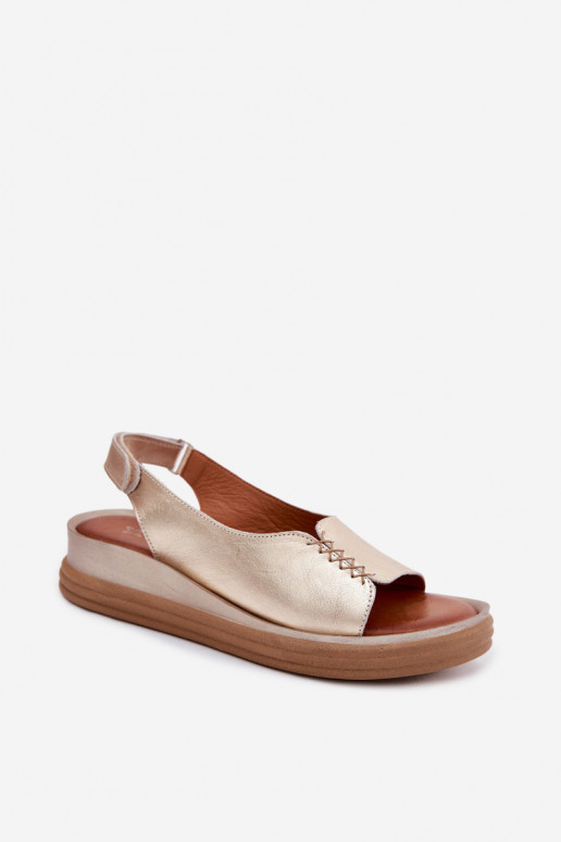 Gouden platform sandalen Tai turiciejka L7631-25
