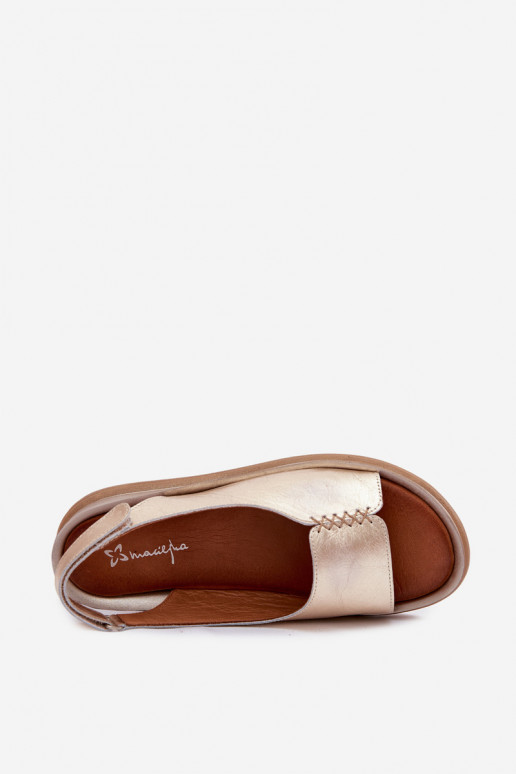 Gouden platform sandalen Tai turiciejka L7631-25