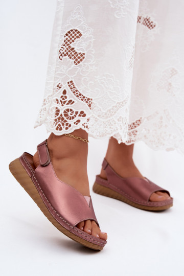 Roze gouden platform sandalen Tai turiciejka L7633-25