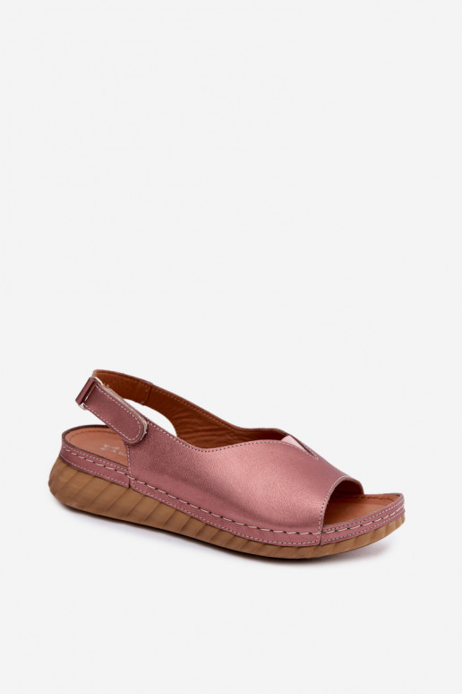 Roze gouden platform sandalen Tai turiciejka L7633-25