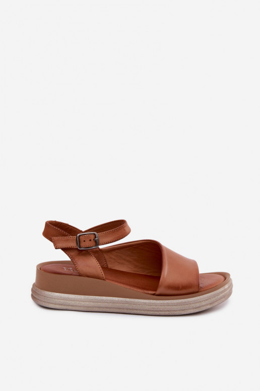 Bruine platform sandalen Tai turiciejka L7629-29