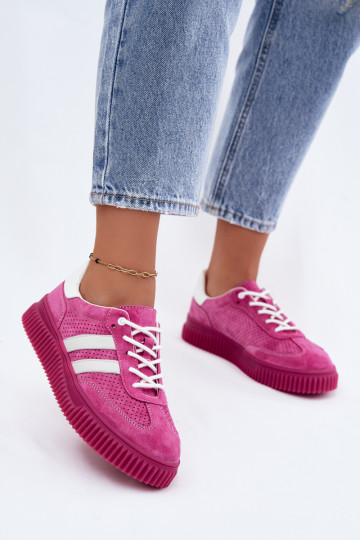 Roze suède platform sneakers Artelle 2