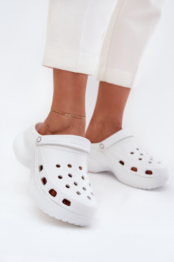 Dameslippers met trendy chunky zolen Big Star RR274A119 wit 2