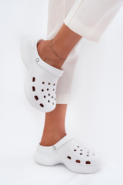 Dameslippers met trendy chunky zolen Big Star RR274A119 wit
