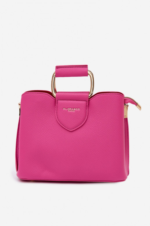 Roze handtas van kunstleer Lorielle