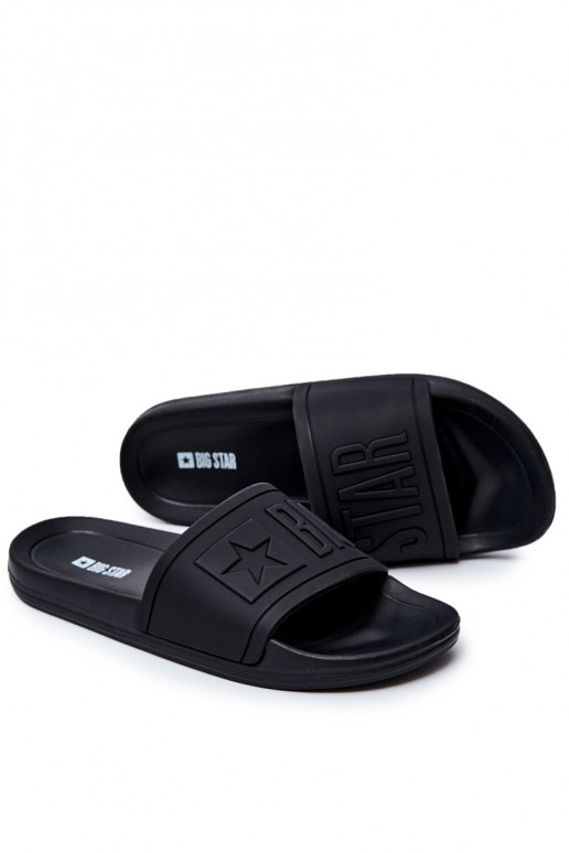 Pantoffels Big Star Rubber zwarte kleur DD174690