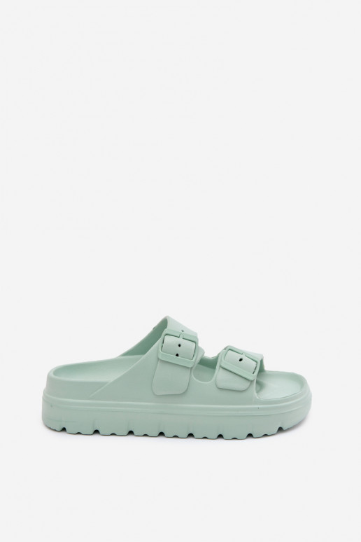 Dames slippers met schuimplatform in munt Melorea