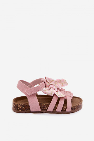 Kinder sandalen met strikken in roze Bessa 2