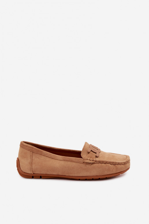 Dames rijke suède loafers bruin Rabell
