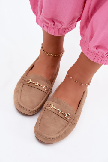 Classic suède loafers khaki Corinell