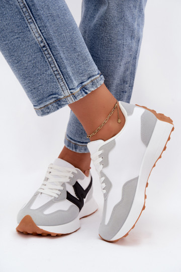 sportschoenen Sneakers model schoenen Dames INit-grijs Britma 2