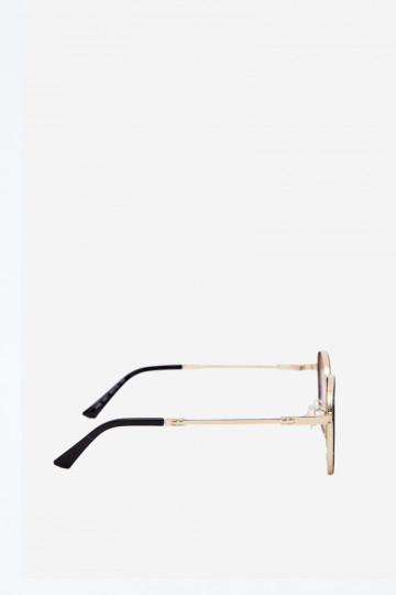 Zonnebrillen met UV 400-filter zwarte en gouden kleur 2