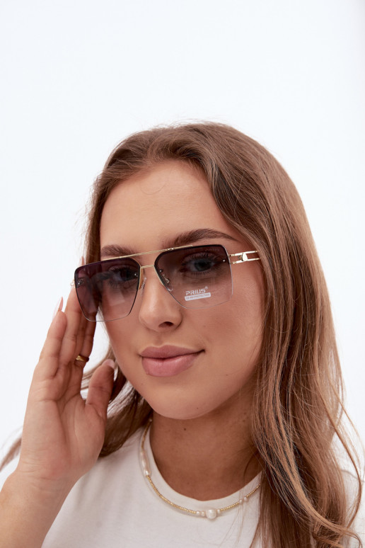 Zonnebrillen met UV-filter kaki kleur