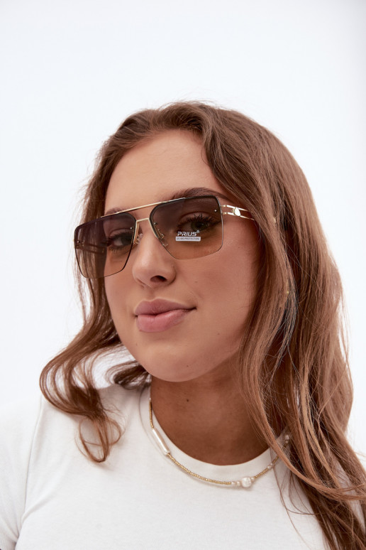 Zonnebrillen met UV-filter gele kleur