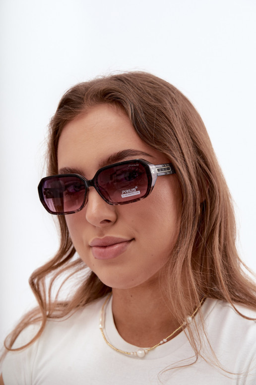 Dames zonnebril met UV-filter roze kleur