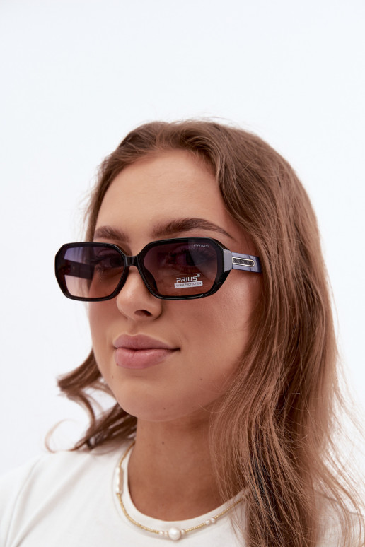 Dames zonnebril met UV-filter donkerblauwe kleur