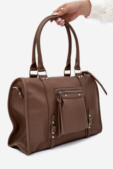 Grote tas van faux leather klei Nolita 2