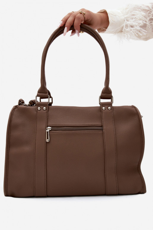 Grote tas van faux leather klei Nolita
