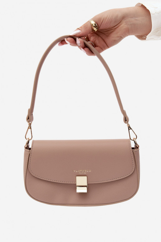 Kleine tas van faux leather ivoor Acacia