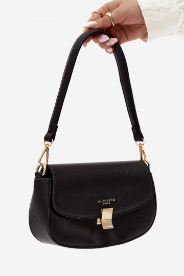 Kleine handtas van faux leather zwart Acacia 2