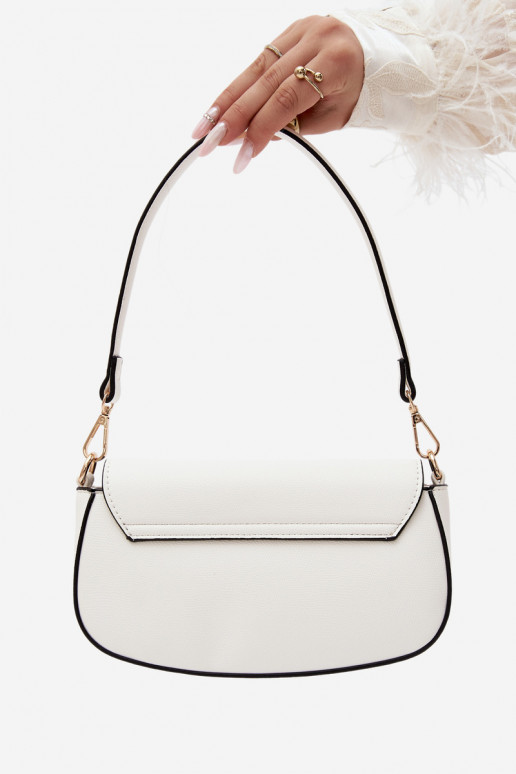 Kleine handtas van faux leather wit Acacia