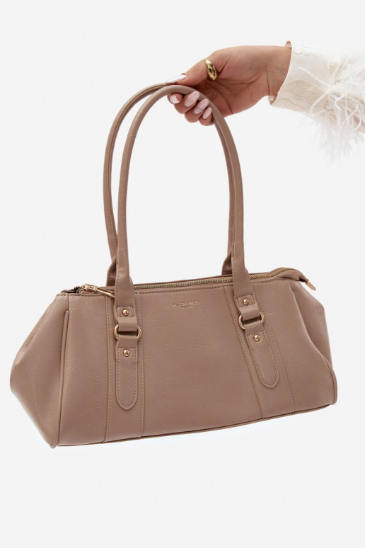 Handtas van faux leather ivoor Muni