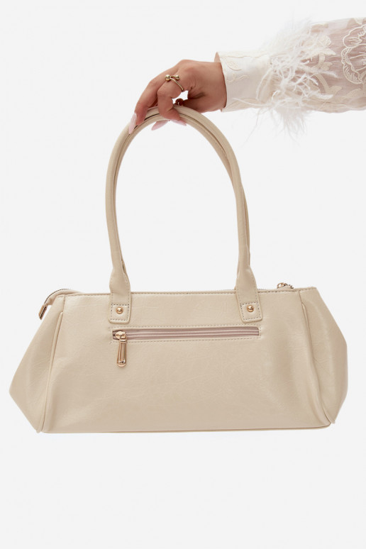 Handtas van faux leather ivoor Muni