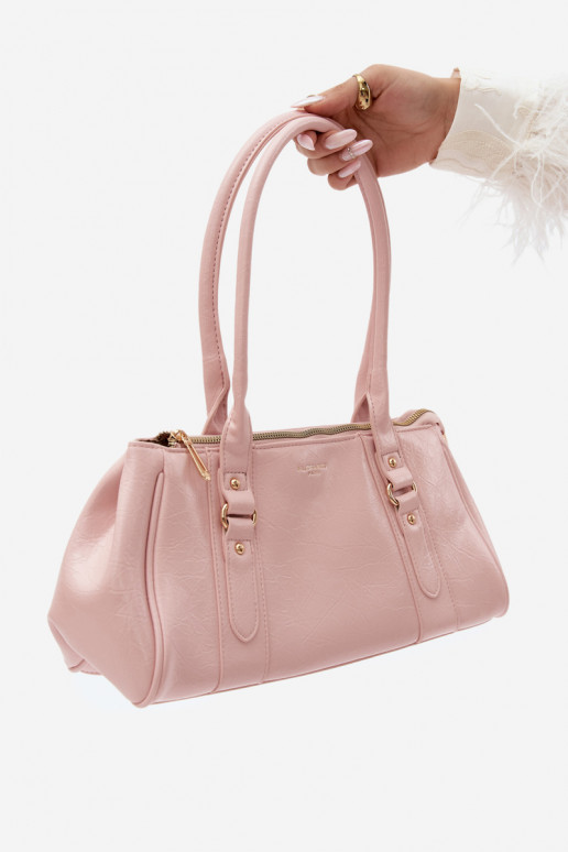 Handtas van faux leather roze Muni