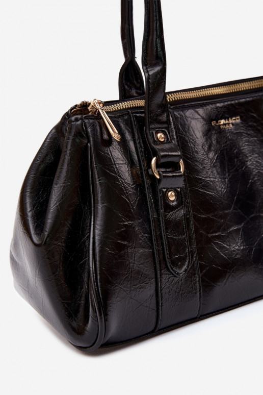 Handtas van faux leather zwart Muni