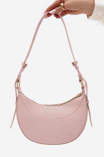 Kleine handtas van faux leather roze Miri