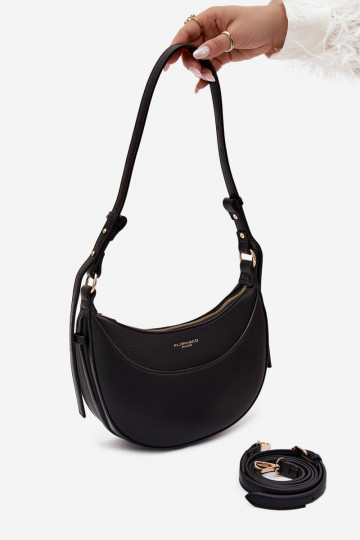 Kleine handtas van faux leather zwart Miri 2