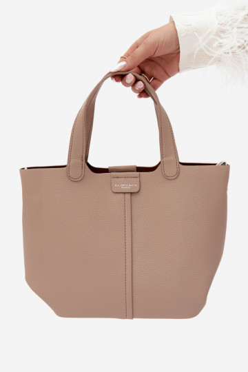 Handtas van faux leather ivoor Blaire